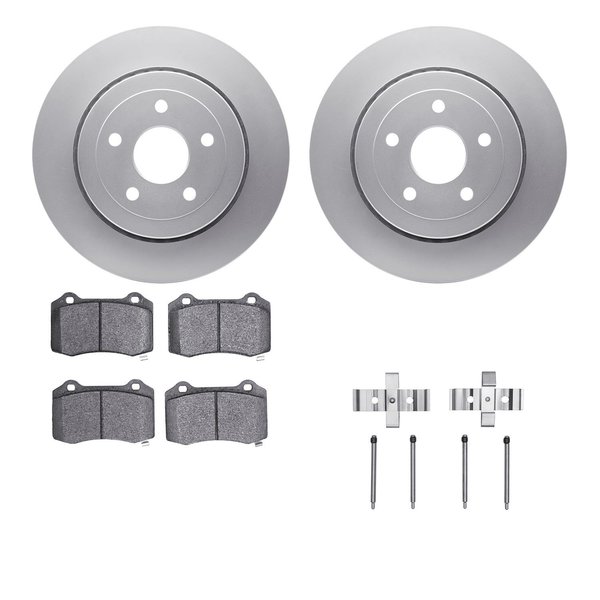 Dynamic Friction Co 4412-42004, Geospec Rotors with Ultimate Duty Performance Brake Pads includes Hardware Silver 4412-42004